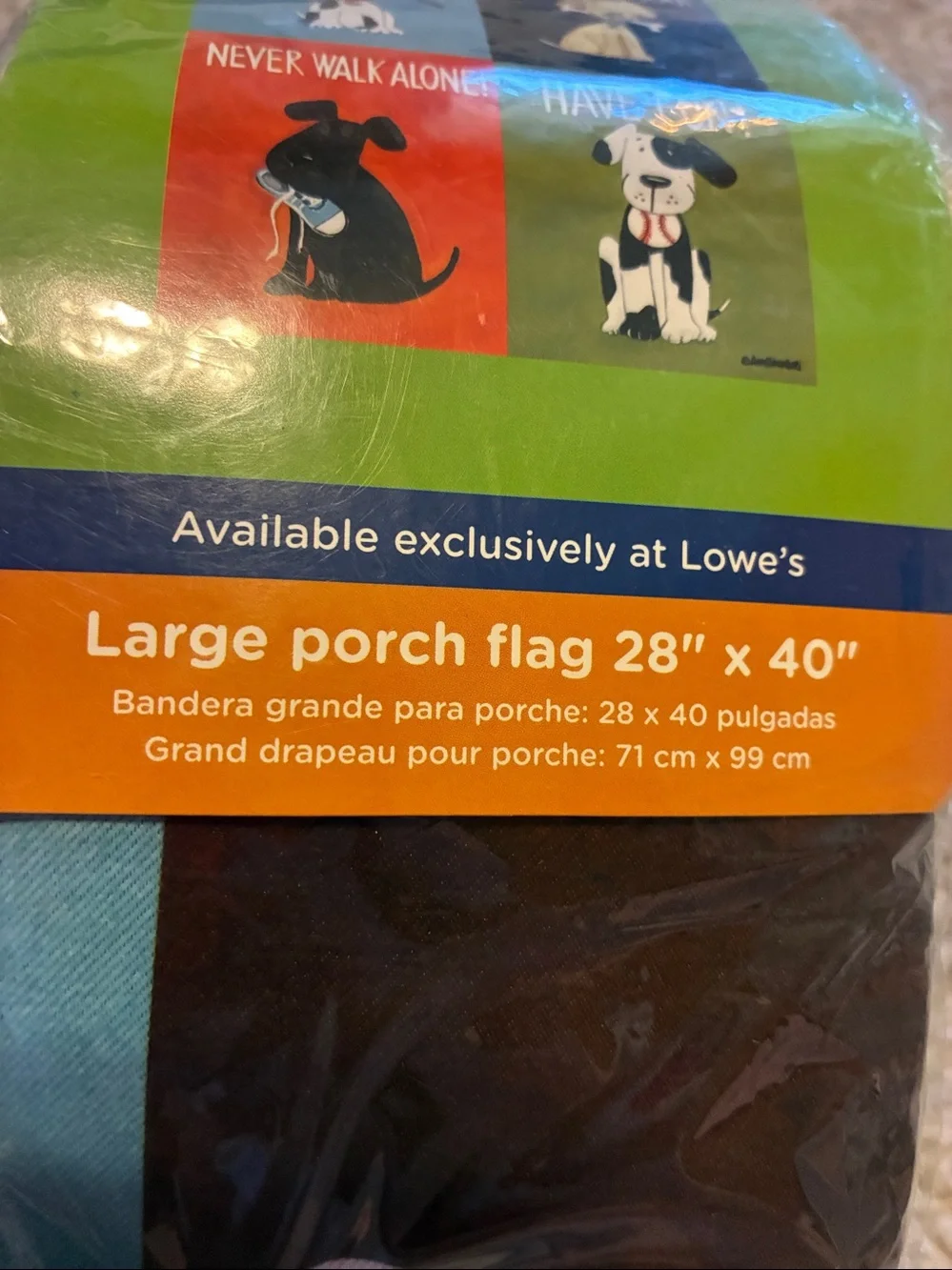 Pet Flag - House Rules. Green Dog Design.  NWT